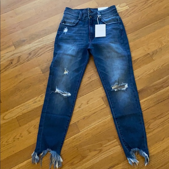 KanCan Denim - KanCan distressed skinny ankle  jeans